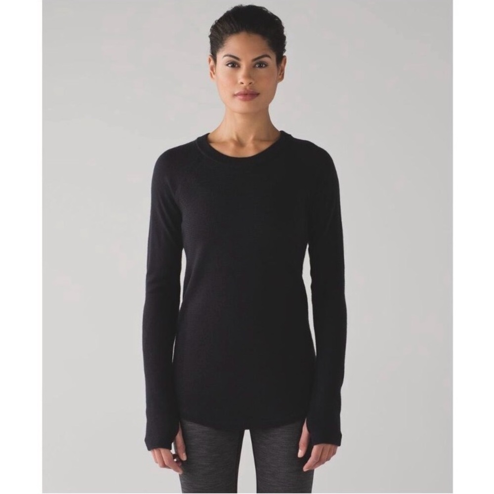 Lululemon Black Sit In Lotus Sweater